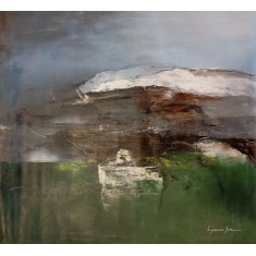 L'passo Benjamin, 42 x 48 Inch, Acrylic on Canvas, Abstract Paintings, AC-LPB-033